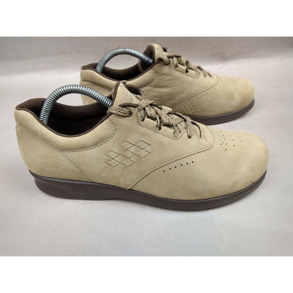 SAS Free Time Women's 9 N Nubuck Suede Walking Oxford Comfort Shoes NO INSOLES
